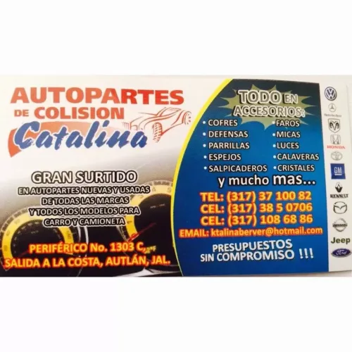 Autopartes de Colision Catalina